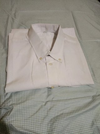 Camisa de vestir manga corta hombre color blanco