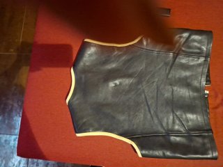 Giacca per uomo tg L in pelle#vintage senza manich