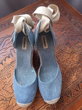 Cuñas Pull&Bear vaqueras con lazada