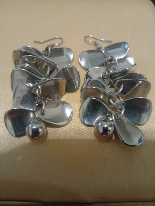 Lote de pendientes plateados