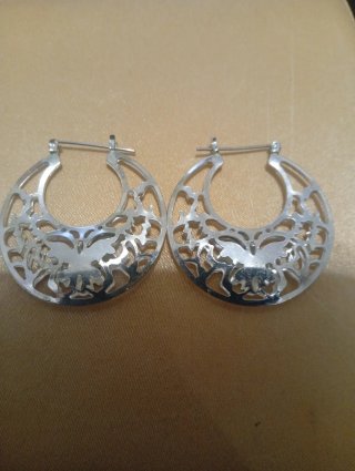 Lote de pendientes plateados