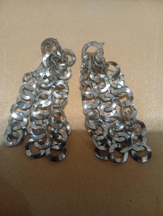 Lote de pendientes plateados