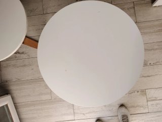 Pareja Mesitas Auxiliares Madera Blanca
