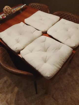 4 Cojines para Silla Beige
