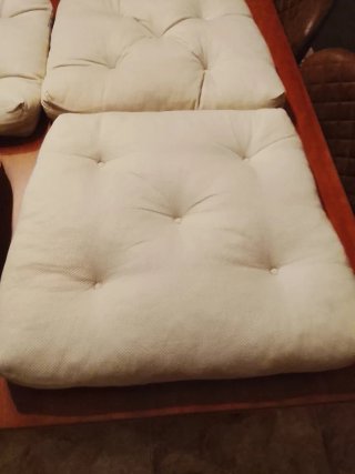4 Cojines para Silla Beige