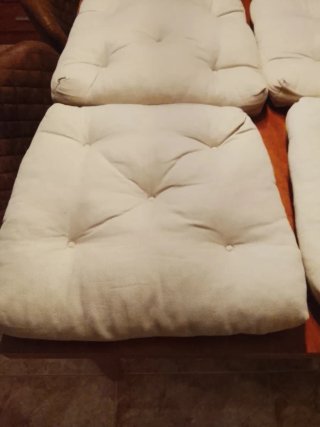4 Cojines para Silla Beige
