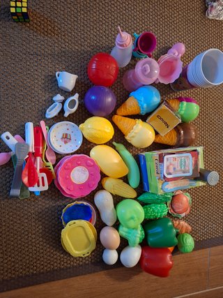 Juguetes Cocinita: Comidas, Platos, Vasos, Biberon