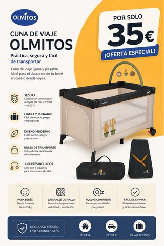Parque infantil Olmitos Cuna de Viaje  2º MANO