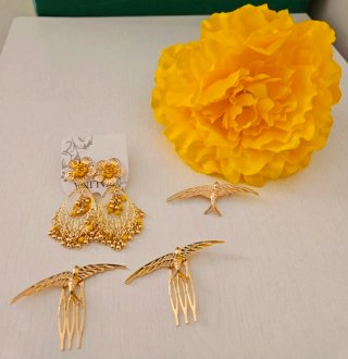 Conjunto flamenca amarillp