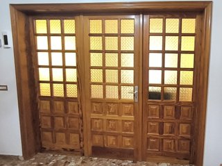 Puerta madera Riga americana