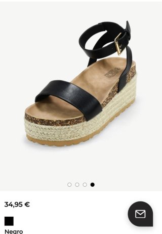 Sandalias BOSANOVA Piel Vegana Negra Talla 36