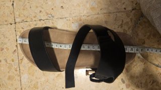 Sandalias BOSANOVA Piel Vegana Negra Talla 36