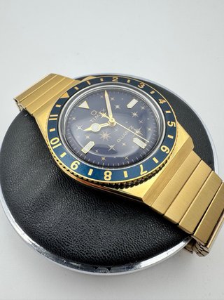 Reloj Timex Dorado y Azul