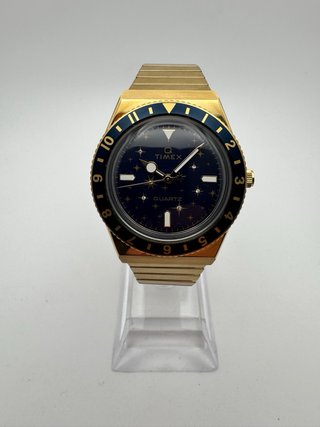 Reloj Timex Dorado y Azul