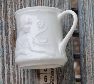 Set caffè espresso Ginori collezione "Iris Bianco"