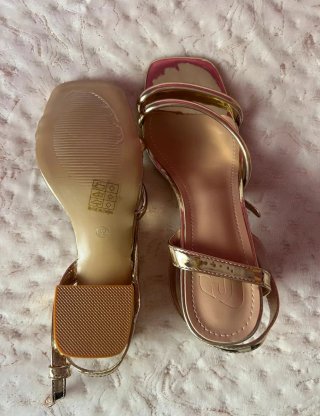 Sandalias doradas mujer talla 39