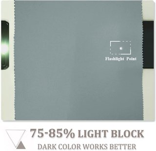 Cortine opache blu grigio per camera da letto