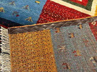 Tappeto Patchwork Multicolor Giallo