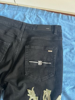 Jeans Amiri Neri Strappati