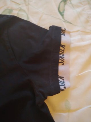 Camiseta negra SikSilk manga corta