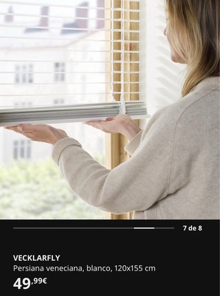 Estor VECKLARFLY IKEA blanco