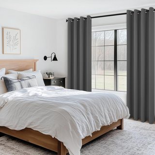 Cortinas opacas gris oscuro
