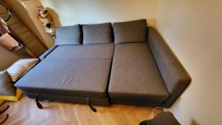 Divano letto chaise longue grigio Ikea - MISURE NELLE FOTO