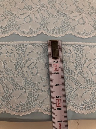 Encaje de nylon blanco