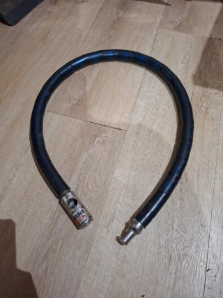 Pitón de moto negro/azul