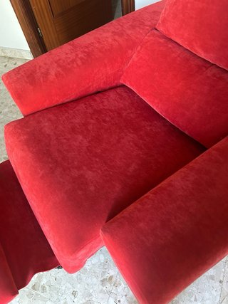 Sofá relax reclinable microfibra aterciopelada