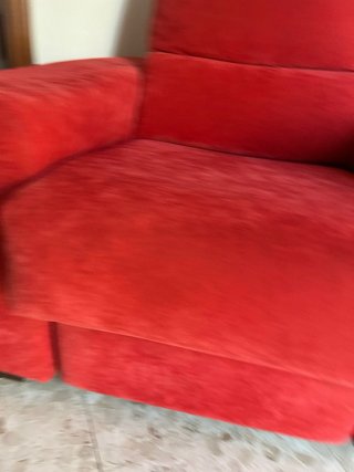 Sofá relax reclinable microfibra aterciopelada