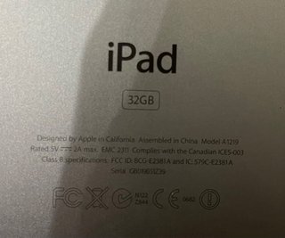 iPad 1ª Generación Apple Plata