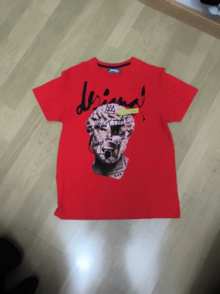 Camiseta Desigual Hombre Roja