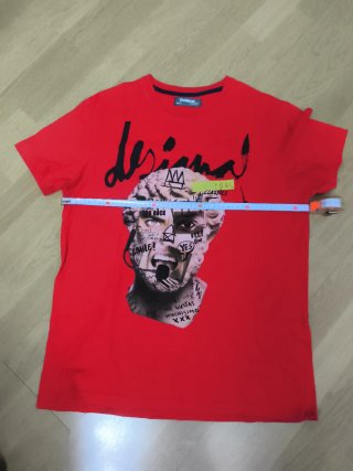 Camiseta Desigual Hombre Roja