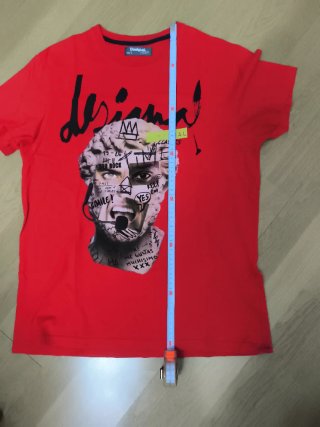 Camiseta Desigual Hombre Roja