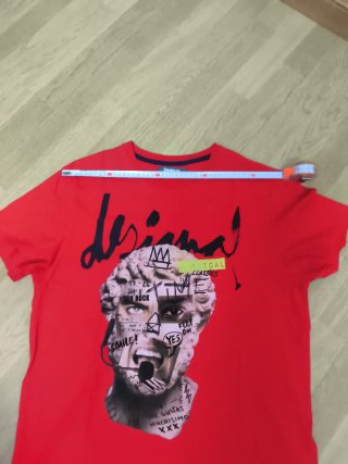 Camiseta Desigual Hombre Roja