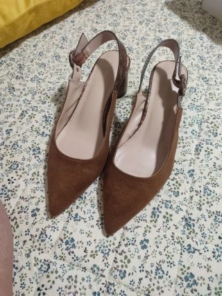 Zapatos Parfois Marrones Tacón Slingback