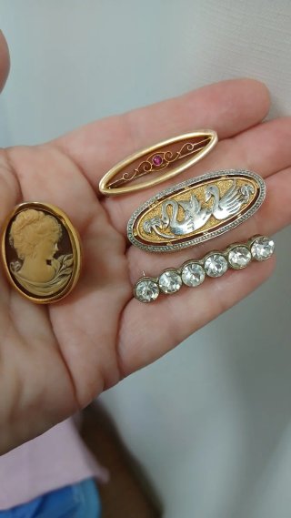 Lote Joyería Vintage Años 50 a 70 Broches