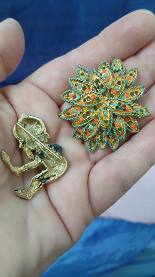 Lote Joyería Vintage Años 50 a 70 Broches