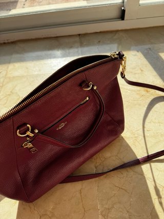 Bolso Coach Piel Morado Satchel/Crossbody