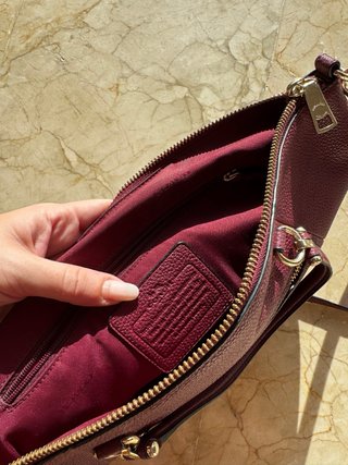 Bolso Coach Piel Morado Satchel/Crossbody