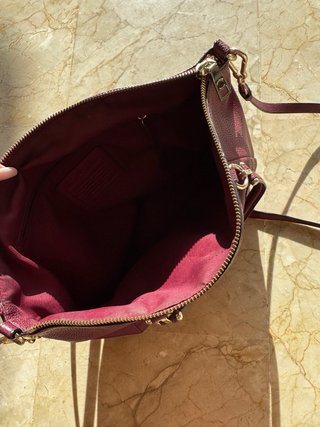 Bolso Coach Piel Morado Satchel/Crossbody