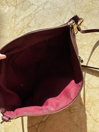Bolso Coach Piel Morado Satchel/Crossbody