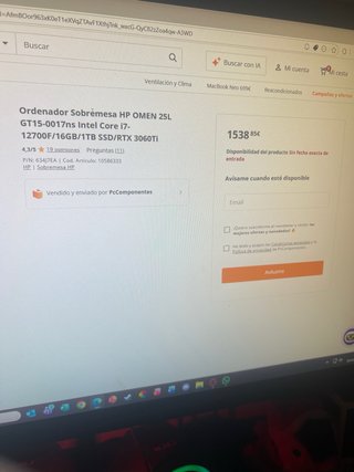 PC Gaming OMEN 3060TI