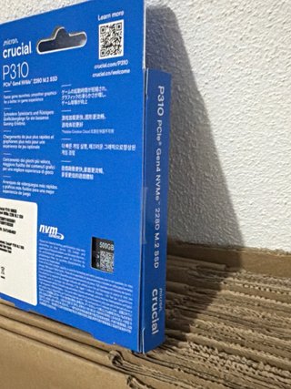 SSD Crucial P310 500GB Gen4 NVMe M.2 Novo