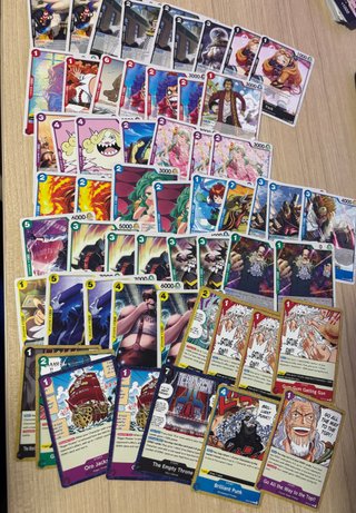 Lote 55 Cartas One Piece Comunes Inglés OP13