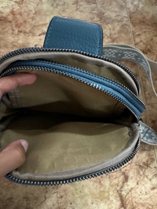 Riñonera COO & CO azul y beige