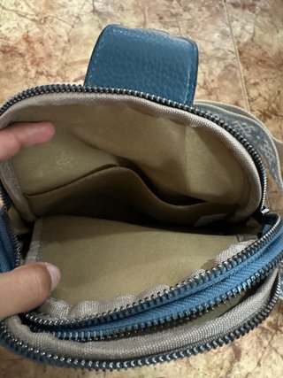 Riñonera COO & CO azul y beige