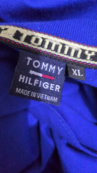 Polo Tommy Hilfiger Uomo Blu Elettrico Manica Cort