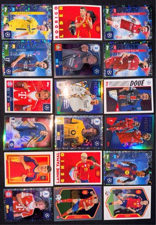 Pack stiker Champions League Topps + España Panini